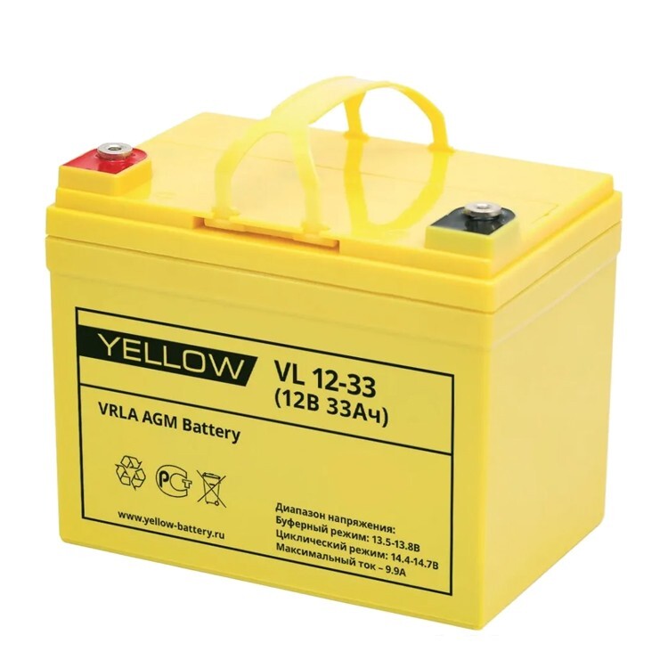 Аккумулятор YELLOW VL 12-33